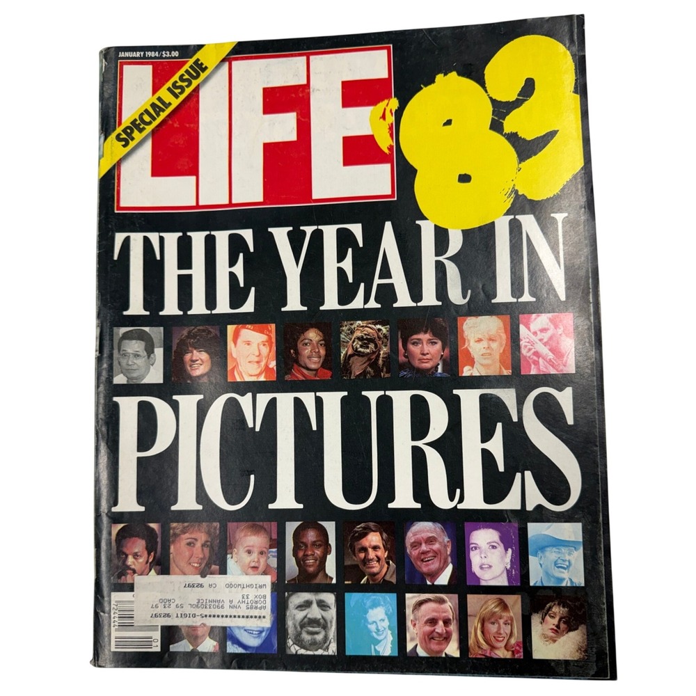 Vintage Life Magazine Jan 1984 Year in Pictures 83 Special Issue Michael Jackson